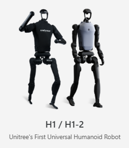 Гуманоидный робот Unitree H1/H1-2 Basic/Plus/Smart/Ultimate